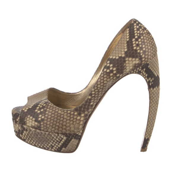 Walter Steiger Karung Platform Python Pumps Size: 8 - Picture 2 of 5